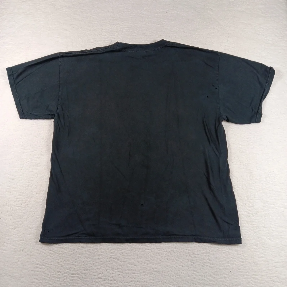 Vintage Social Distortion Shirt Mens 2XL Black Punk Skeleton Clover Thrashed - Picture 7 of 12